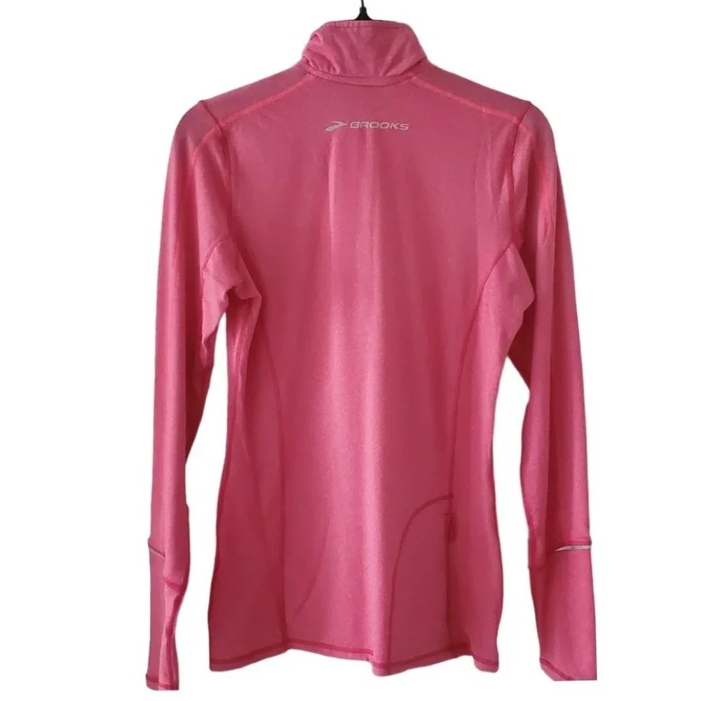 Brooks Equilibrium Technology Half-Zip Long Sleeve Pullover | NWOT | XS | Pink - Picture 6 of 13
